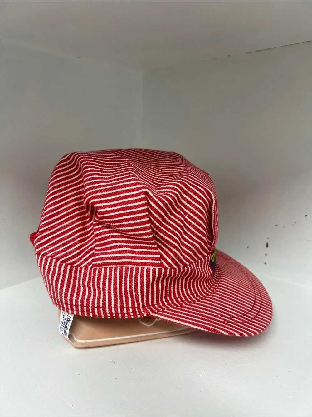 OshKosh B'gosh Red and White Striped Kids Cap